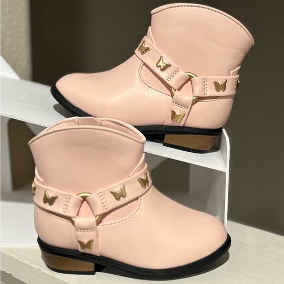 Cat & Jack Other - Cat & Jack Gracie Western Cowgirl Boots Toddler Size 6 - Pink/Side-Zip - NEW